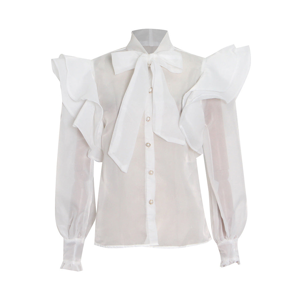 Women's Style Graceful Fashionable Shirt Autumn Design Blouses