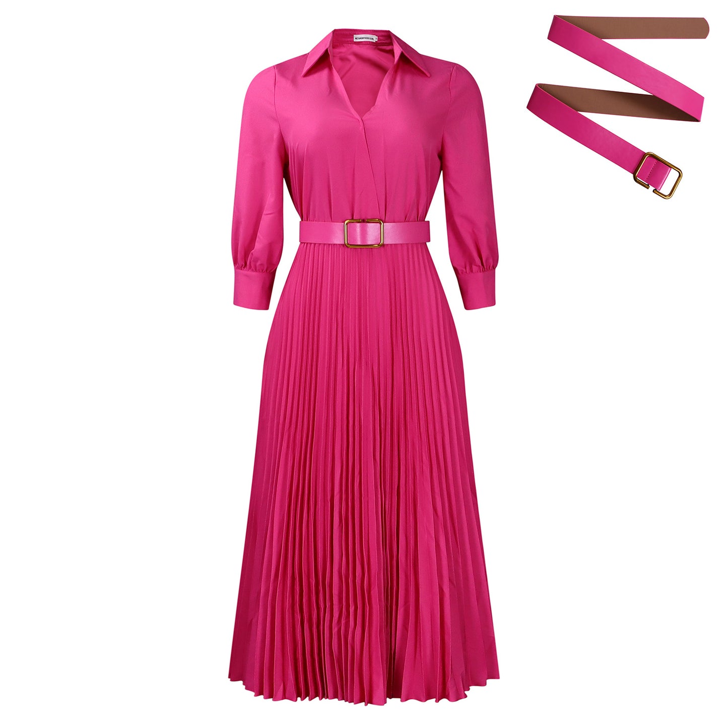 Women's Elegant Polo Collar Solid Color Large Plus Size