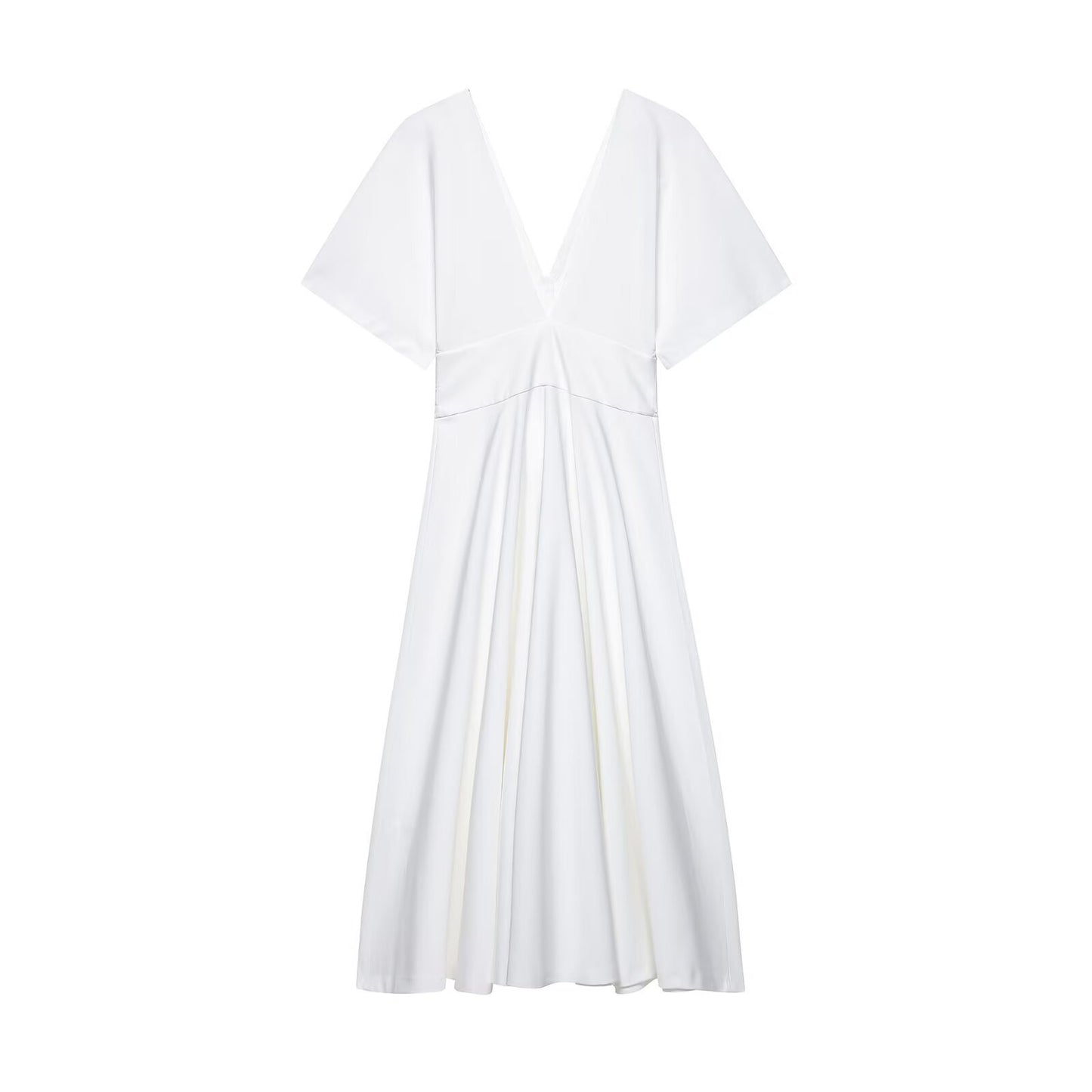 Women's Series Button Decoration Midi Dress Dresses