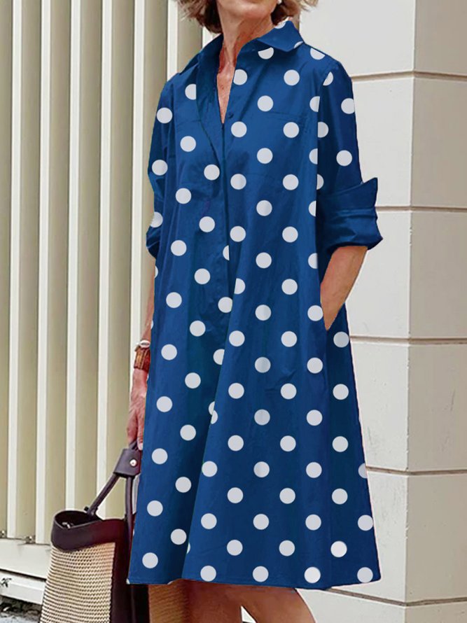 Women's Patchwork Contrast Color Casual Elegant Dress