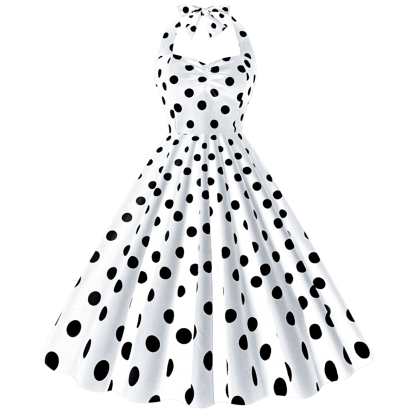 Retro Hepburn Style Slimming Large Hem Dresses