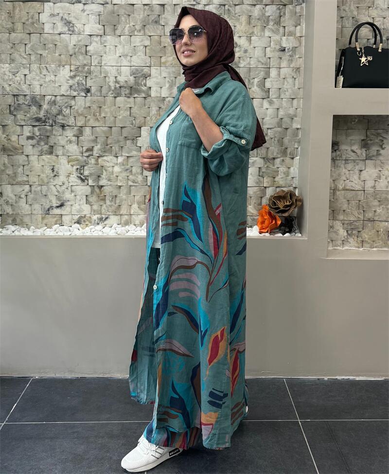 Women's Loose Fashion Printed Long Casual Wide Suits