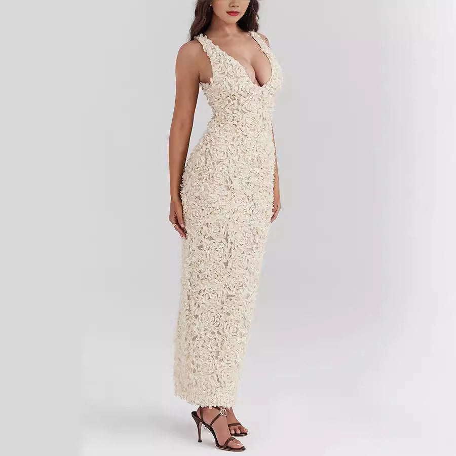 Women's Strap Slit Dress Casual Loose Vacation Dresses