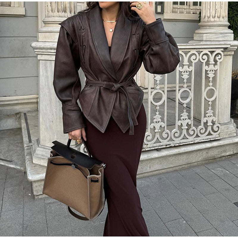 Women's Polo Collar Long Sleeve Street Cool Jackets
