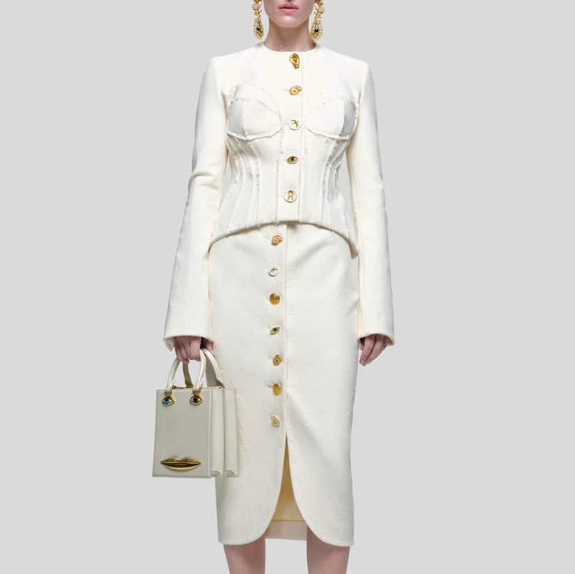 Women's Classic Style Two-piece Summer Round Neck Suits