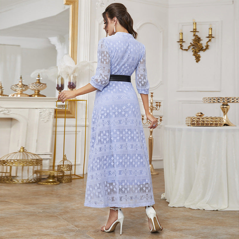 Dress Pure Color Mesh High Waist Skirts