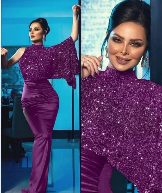 Women's Casual Cool Sequined Dress Long Dresses