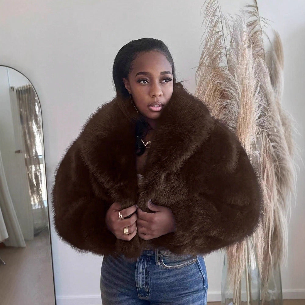 Thickened Imitation Fox Fur Popular High Quality Coats