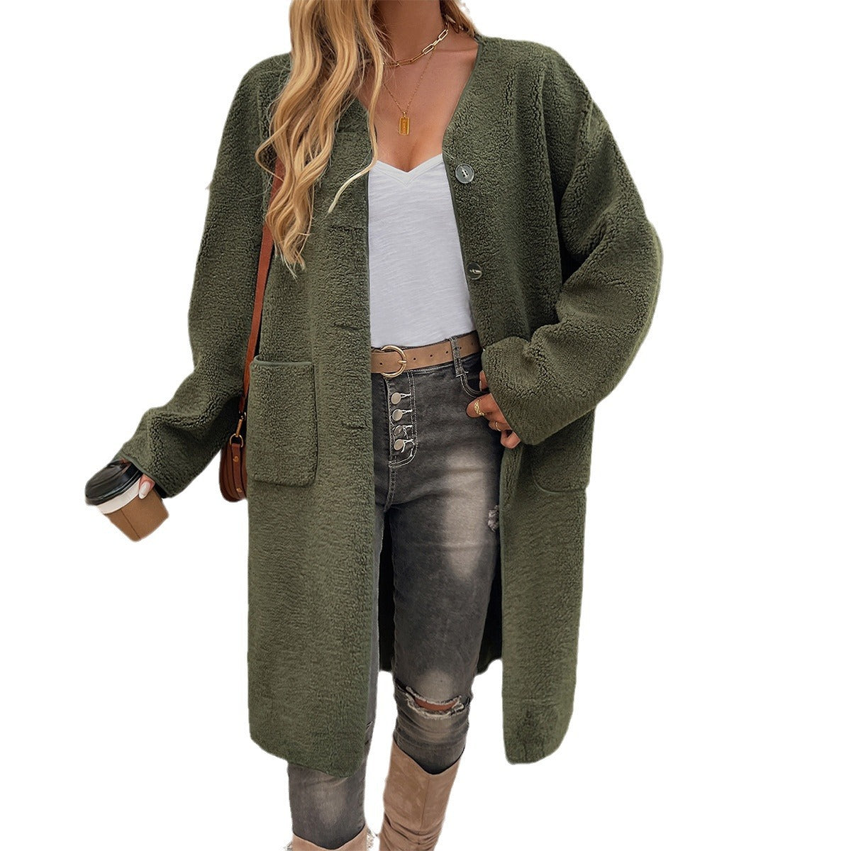 Women's Cool Casual Breasted Pocket Trench Coats