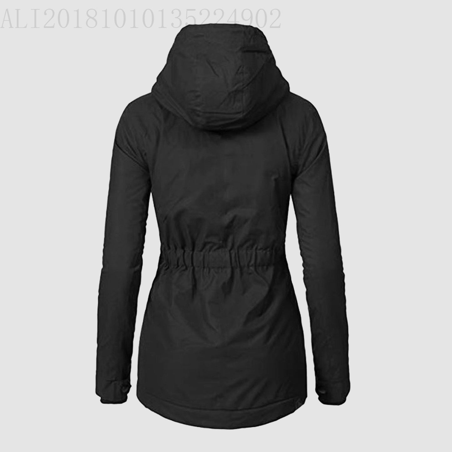 Women's Winter Quilted Cotton Parka Lamb Wool Woman Dress Coats