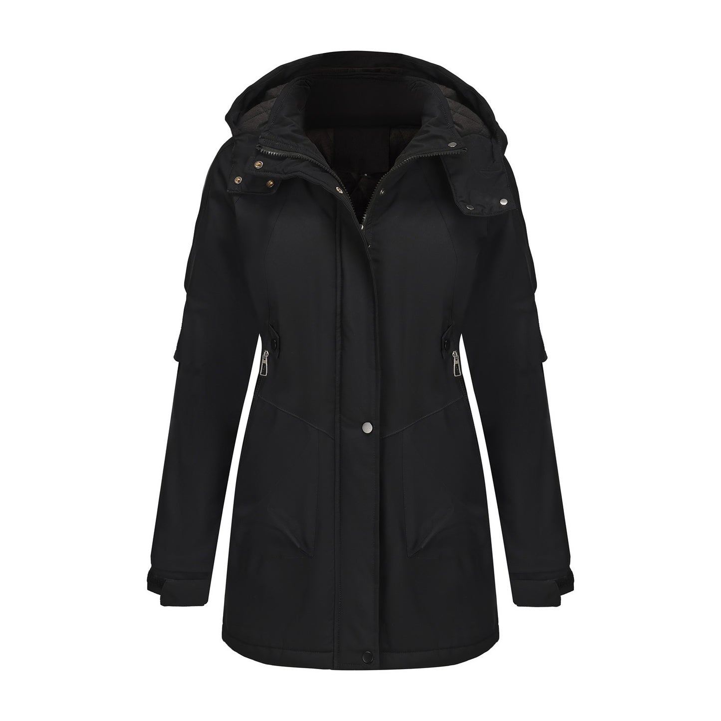 Women's Detachable Windproof Warm Mountaineering Casual Shell Coats