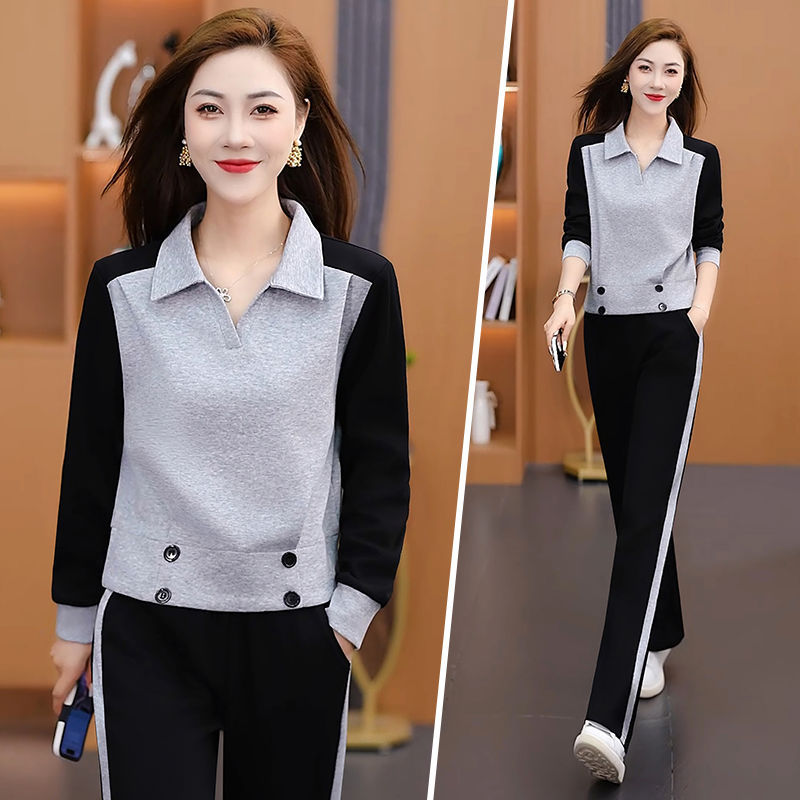 Lapel Sports Leisure Western Temperament Long Sleeves Trousers Fashion Casual Suit