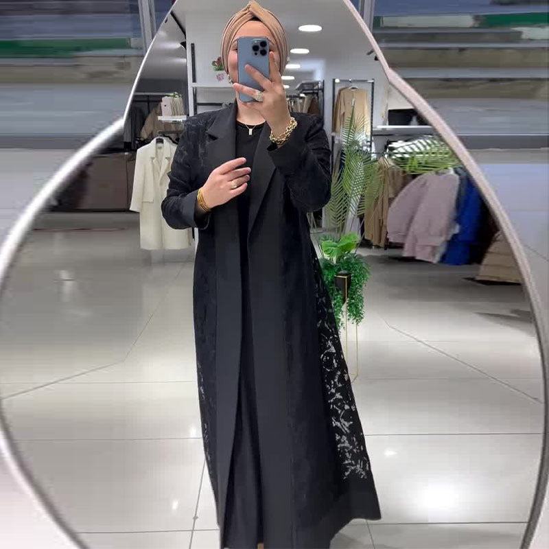 Designer Model Dignified Hollow Fashion Casual Coats