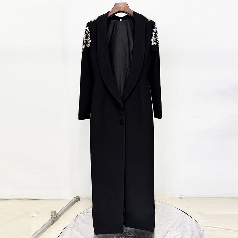Fashion Bead Diamond Backless Dress Long Dresses