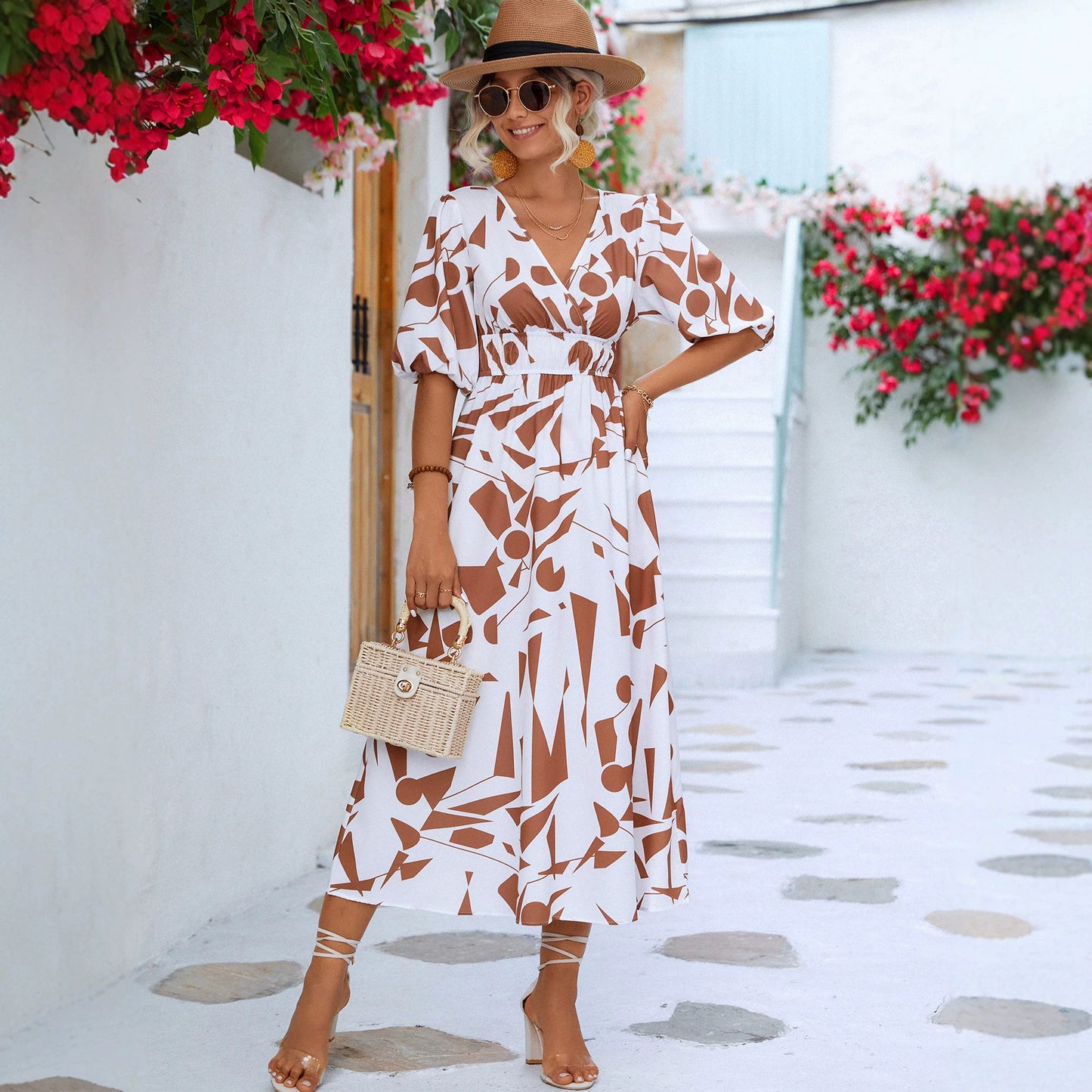 Pretty Fashion Innovative Women's Puff Sleeve Dress