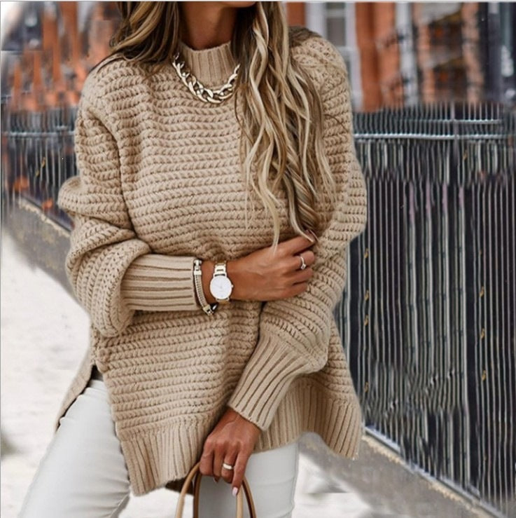 Women's Loose Lazy Style Long Sleeve Pullover Women's Sweater