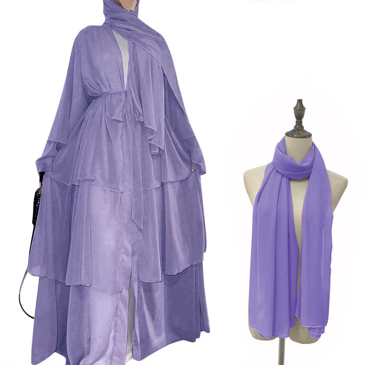 Casual Women's Temperament Lacing Chiffon Scarf Cardigans