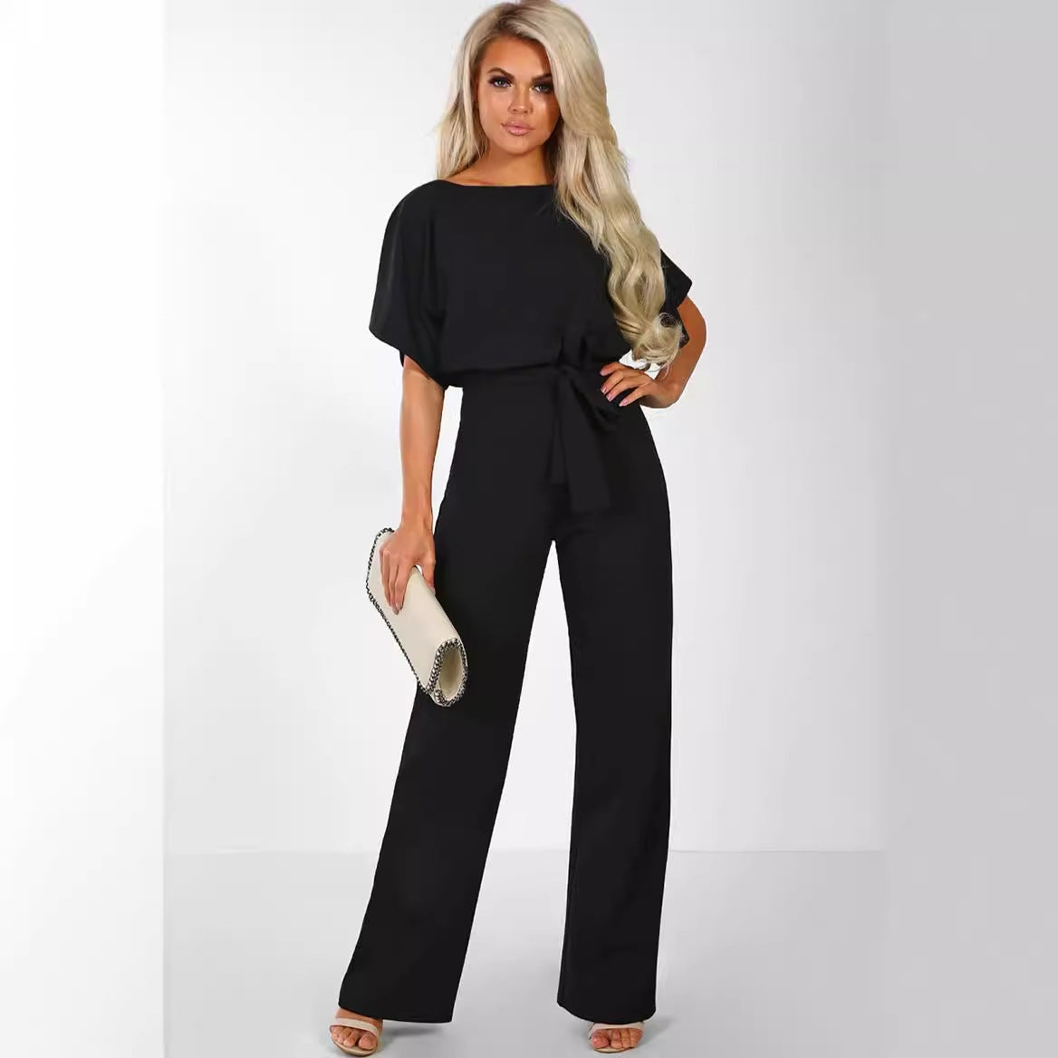 Women's Durable Popular Fashion Button Short-sleeved Pants
