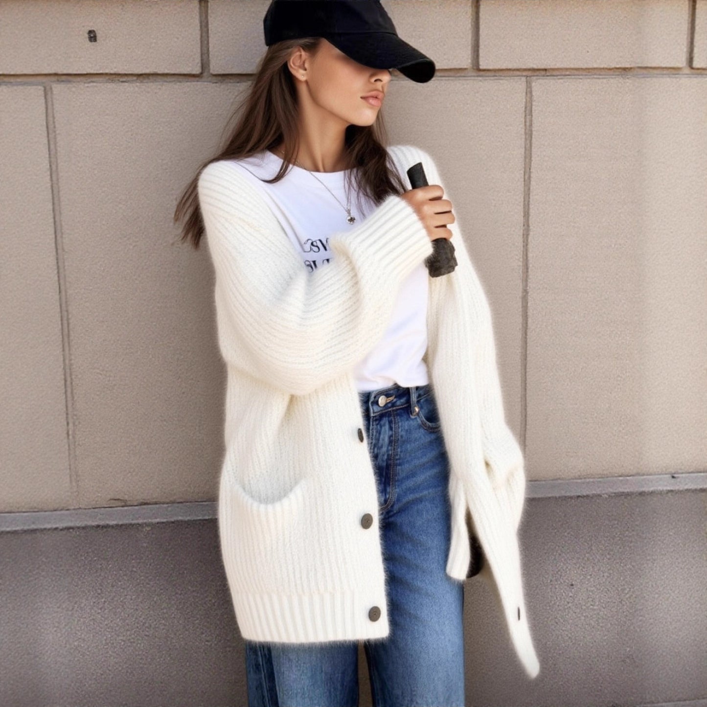 Women's Innovative Durable Trendy Faux Alpaca Sweaters