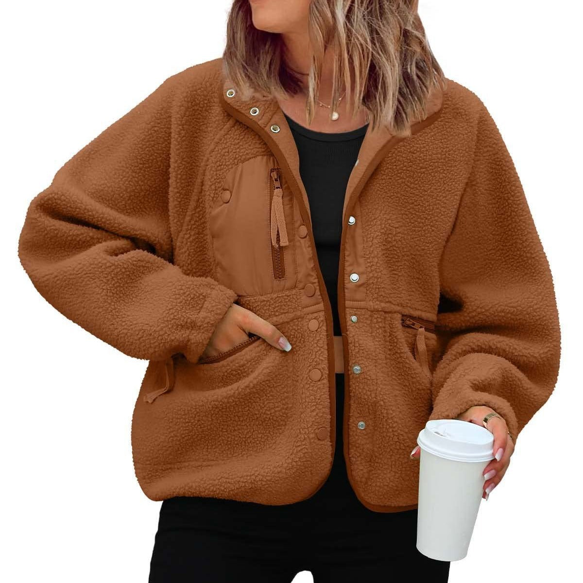 Women's Pretty Polar Fleece Sports Leisure Jackets