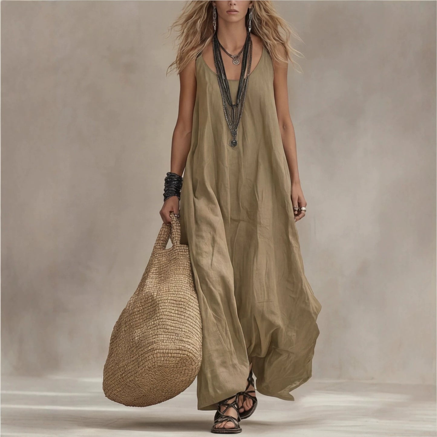 Classic New Women's Bohemian Casual Retro Dress