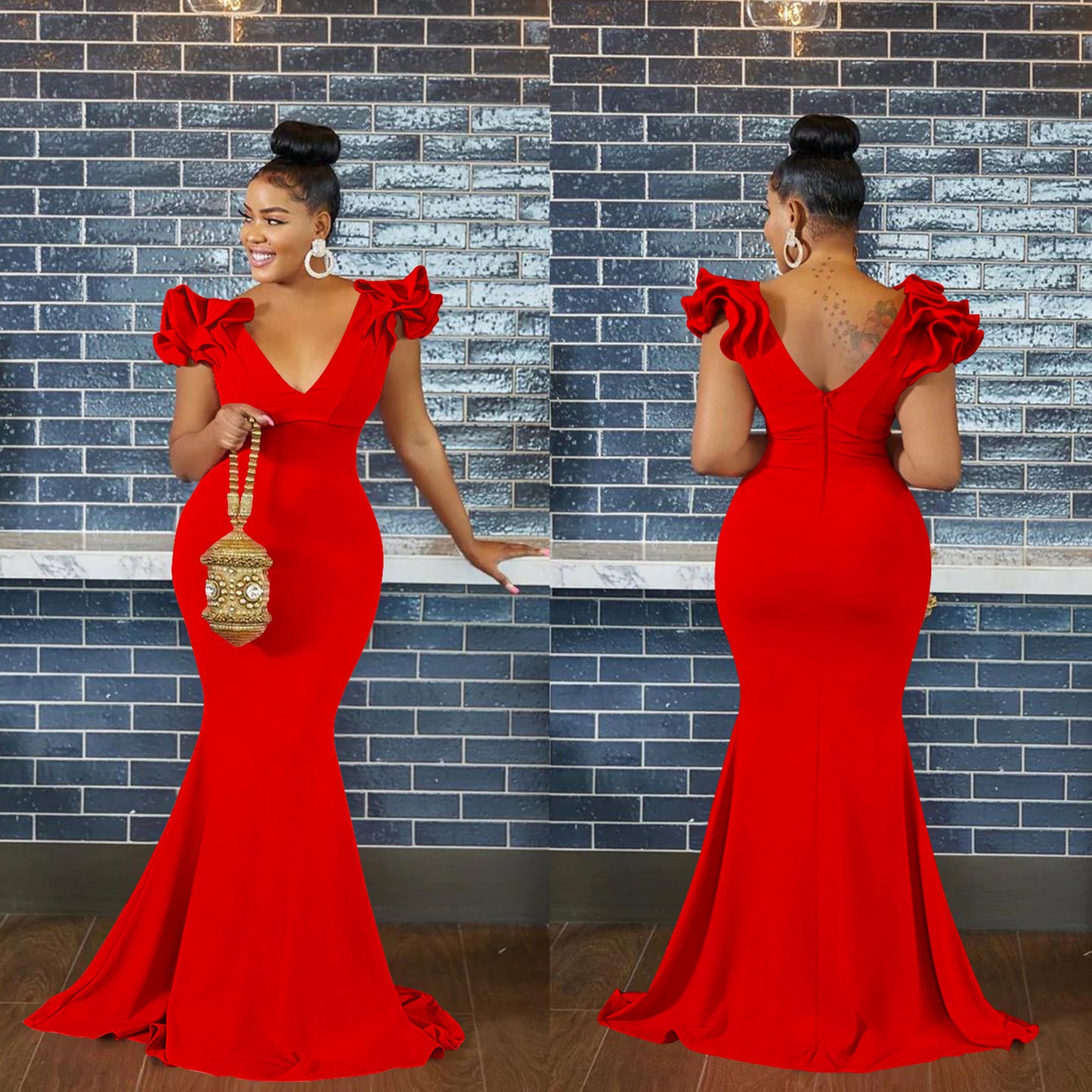 Women's Fashion Wear Solid Color Sleeveless Long Dresses