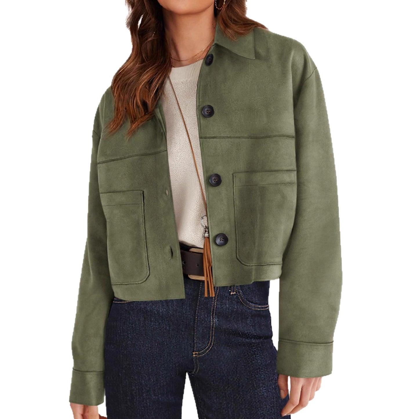 Women's Winter Suede Casual Lightweight Autumn Fashion Coats