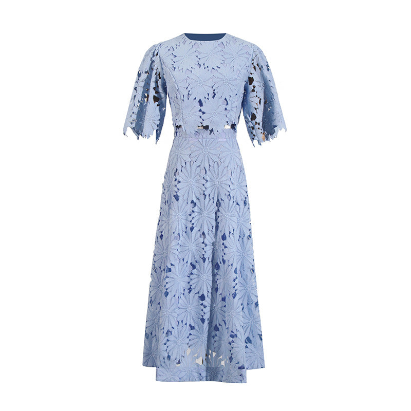 Women's Fashionable Elegant Style Two-piece Round Neck Suits