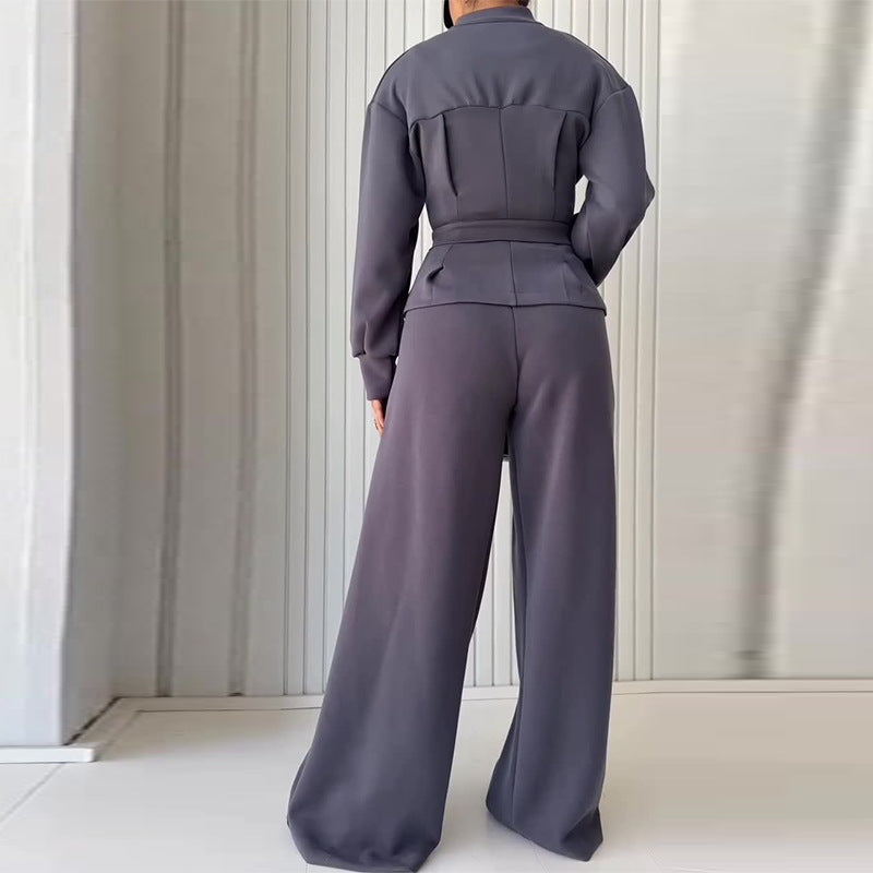 Women's Autumn Zipper Slimming Sports Casual Suits