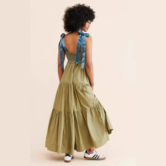 Women's Commuter Sleeveless Hot Long Strap Dress Dresses