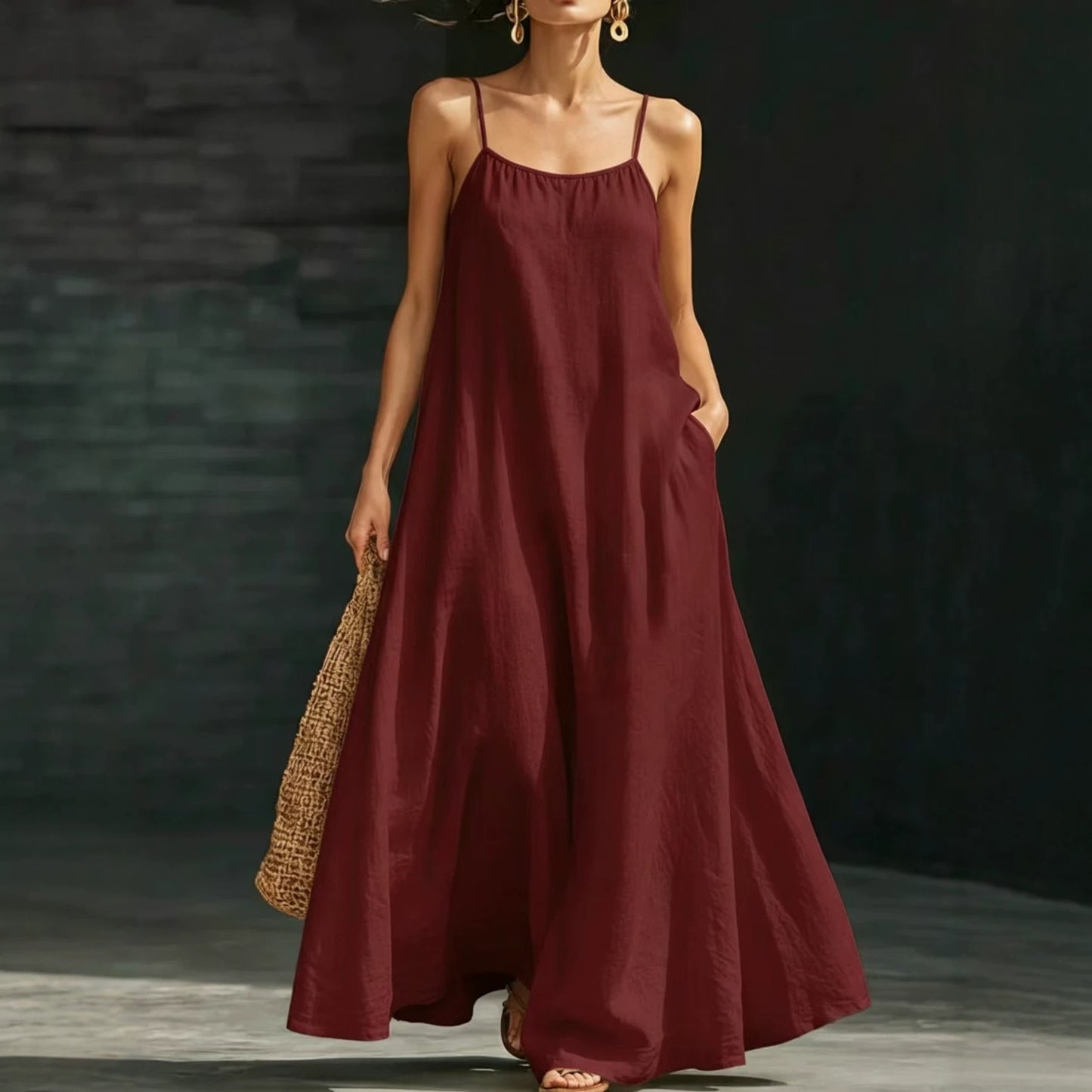 Long Loose Elegant Casual Strap Vacation Vests