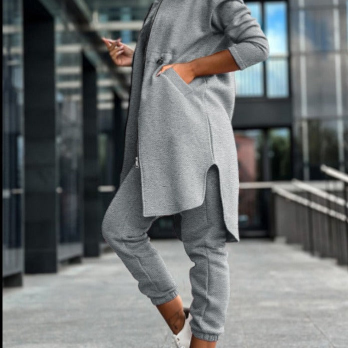 Women's Comfortable Fashion Casual Fleece Hooded Suits