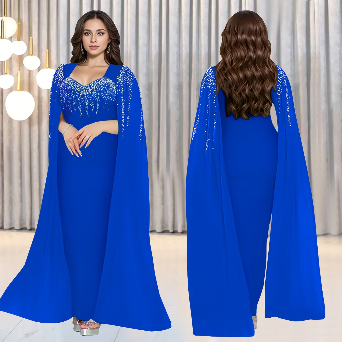 Women's Fashion Wear Elegant Graceful Rhinestone Dress Dresses