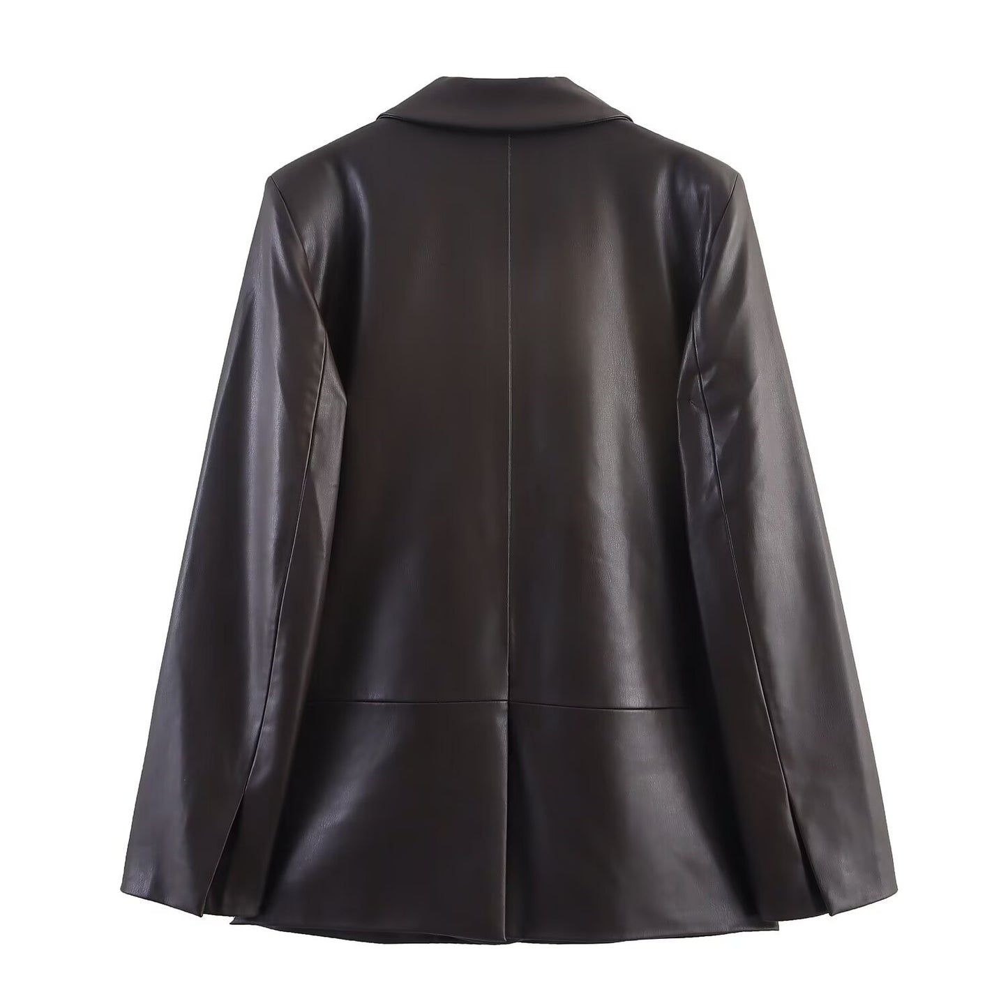Women's Durable Fashion Casual Leather Effect Coats