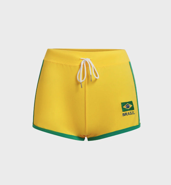 Women's Summer Fashion Letters Printed Sports Hot Shorts
