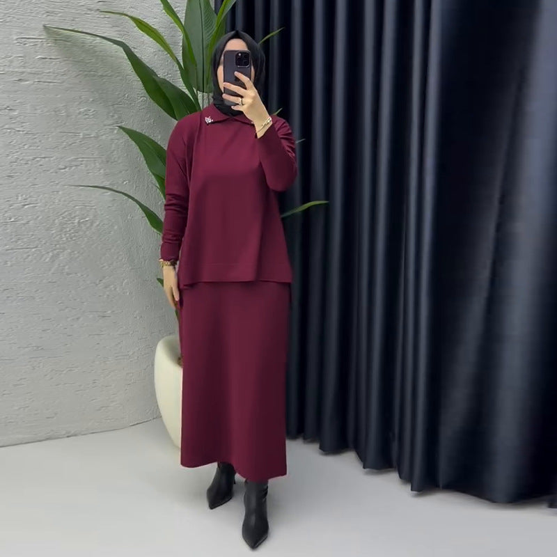 Long Sleeve Split Loose Casual Lazy Sweaters