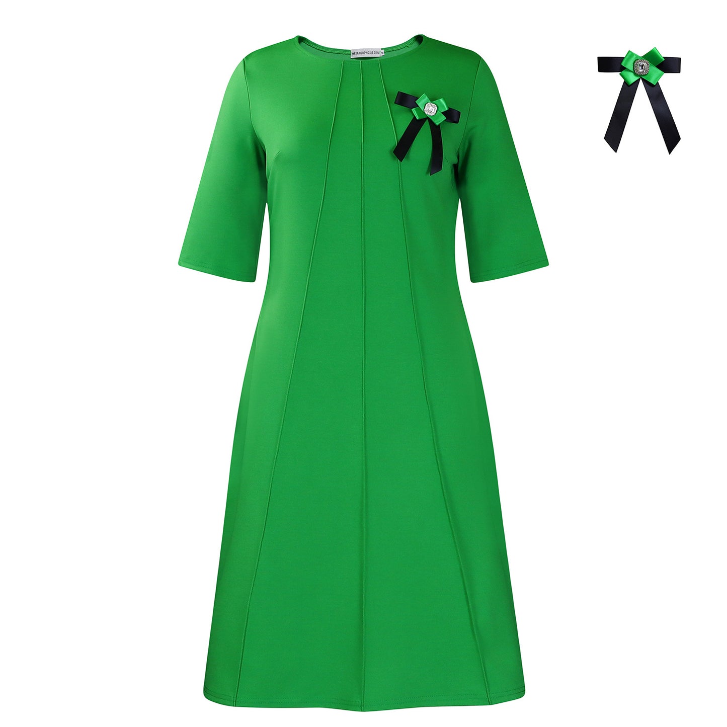 Women's Fashion Elegant Solid Color Loose-fitting Large Dress