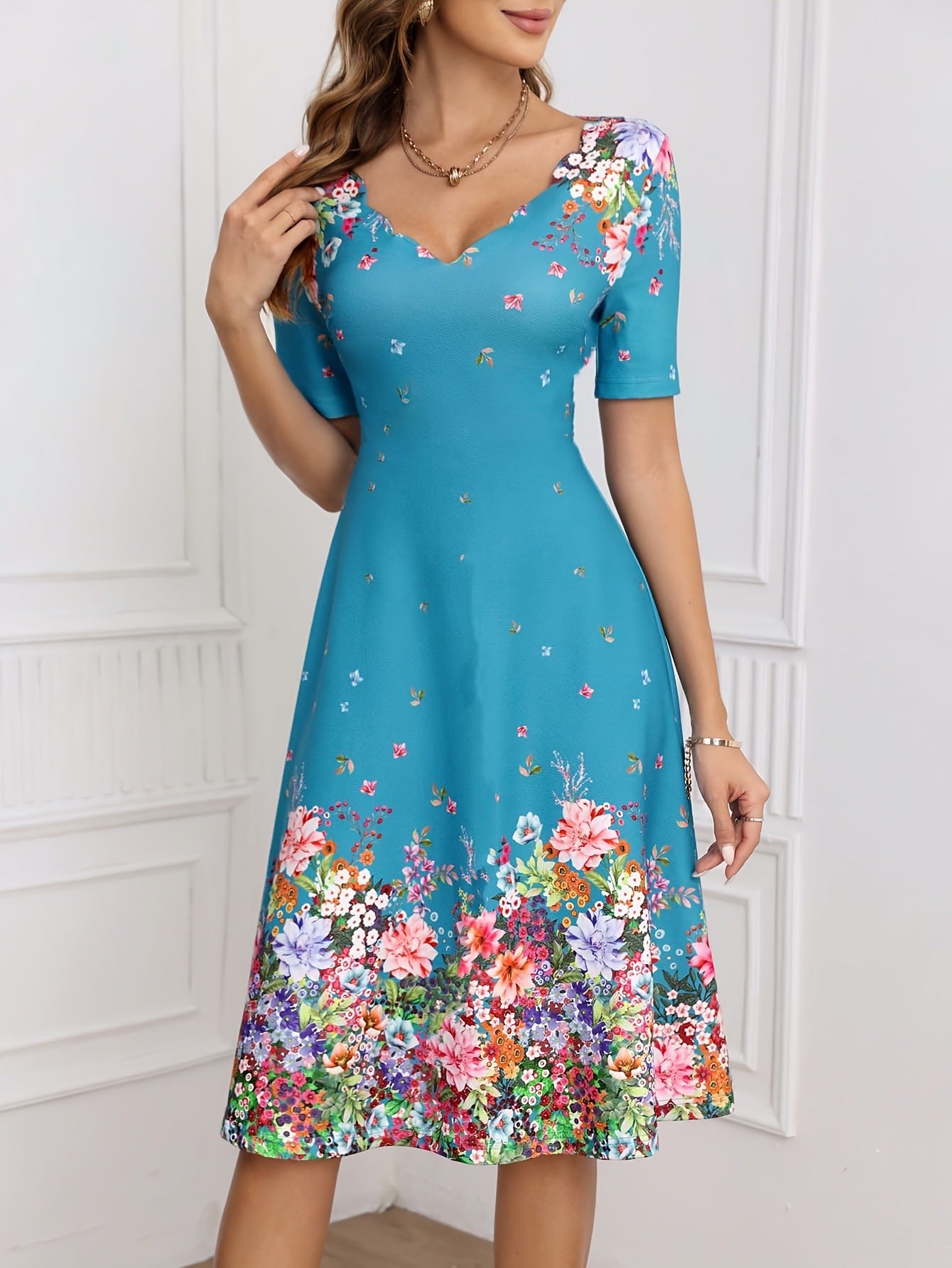 Classy Women's Summer Printed For Woman Dress