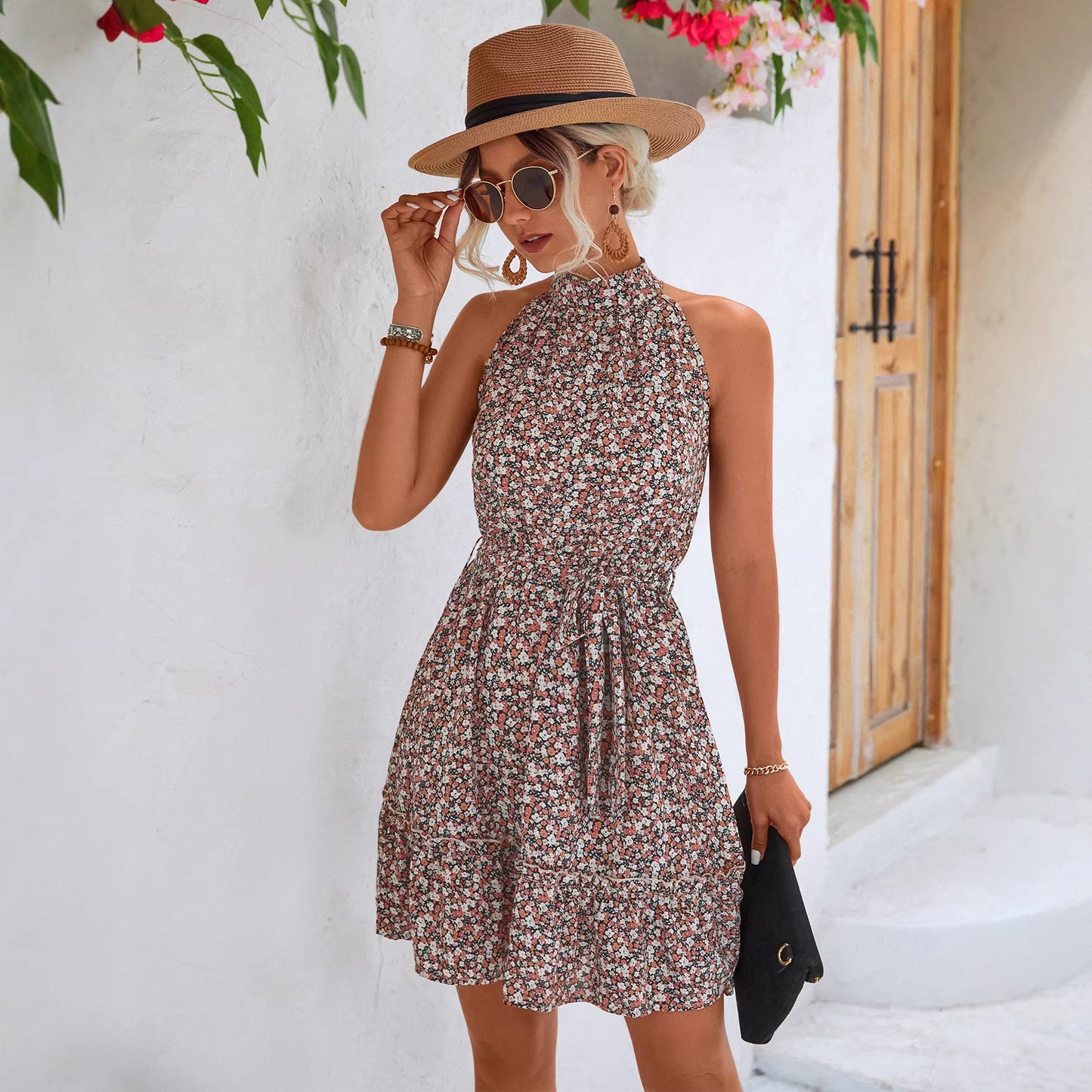 Innovative Charming Creative Trendy Halter Sleeveless Dress