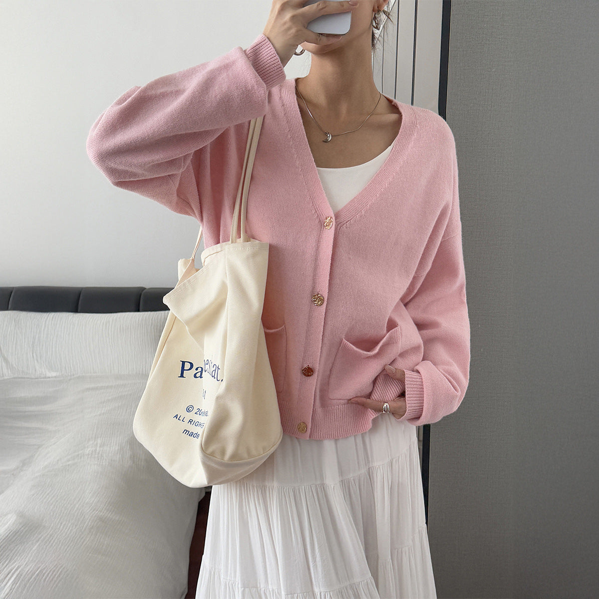 Women's Simple Vacation Style Solid Color Long-sleeved Clothing