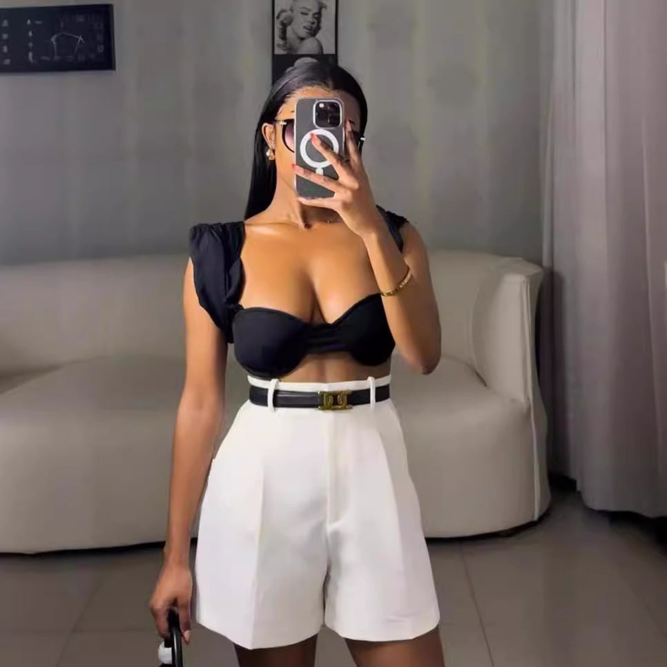 Women's Casual Overalls High Waist Slimming Now Shorts