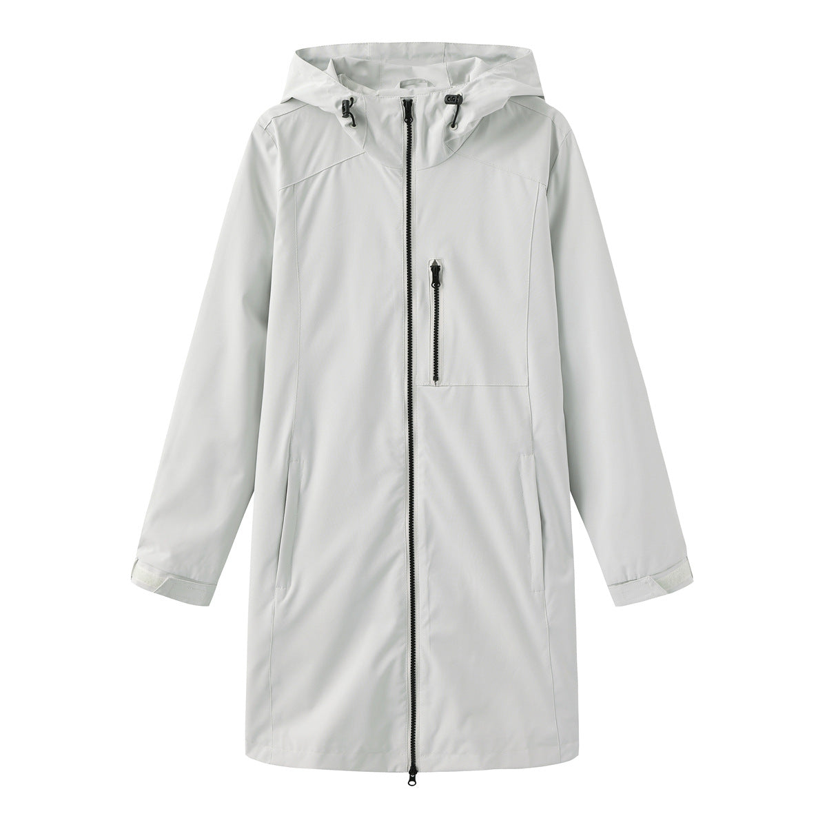 Women's Waterproof Windbreaker Hooded Long Sleeve Loose Coats
