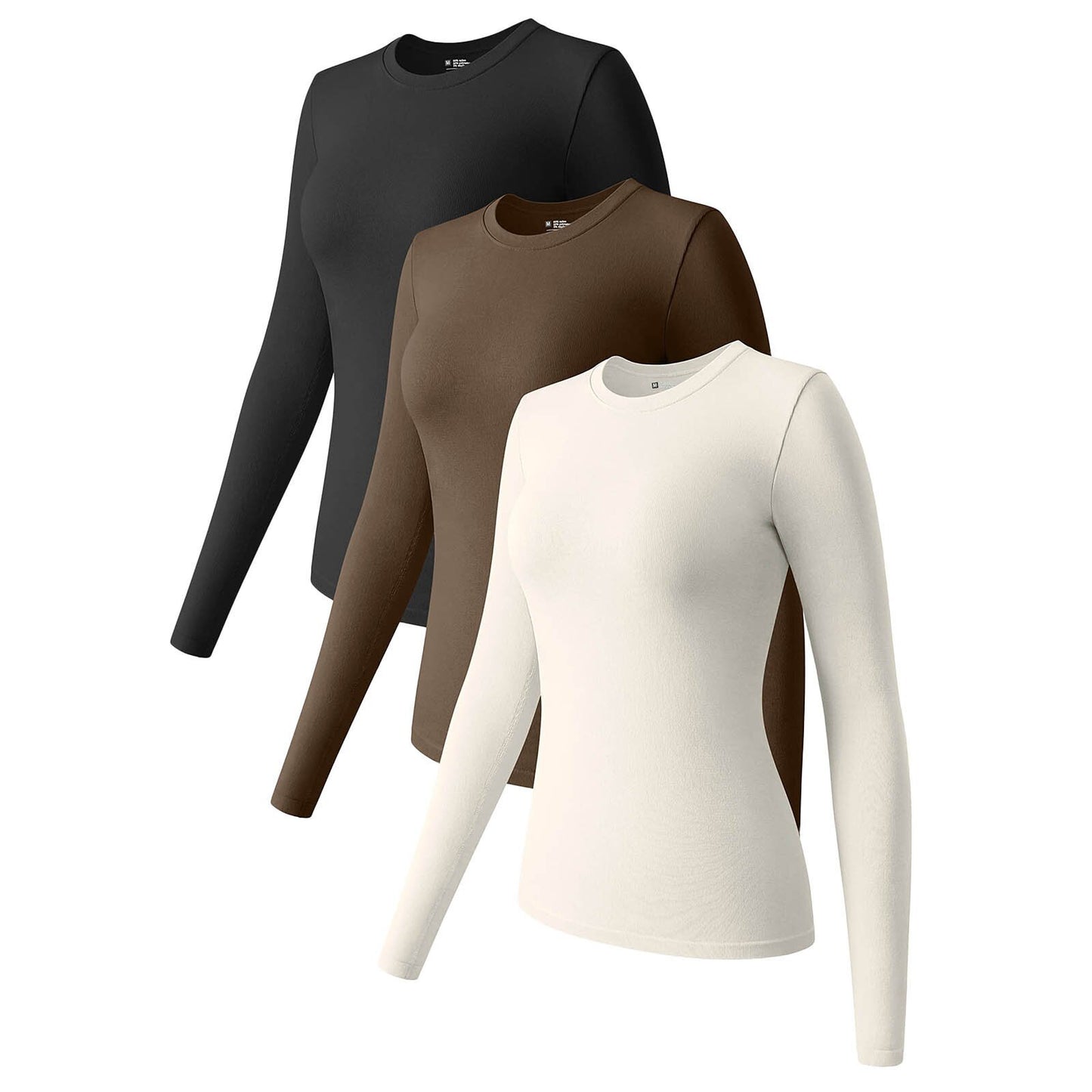 Round Neck Stretch Bottoming Shirt Inner Wear Blouses