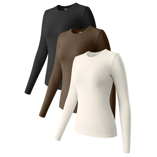 Round Neck Stretch Bottoming Shirt Inner Wear Blouses