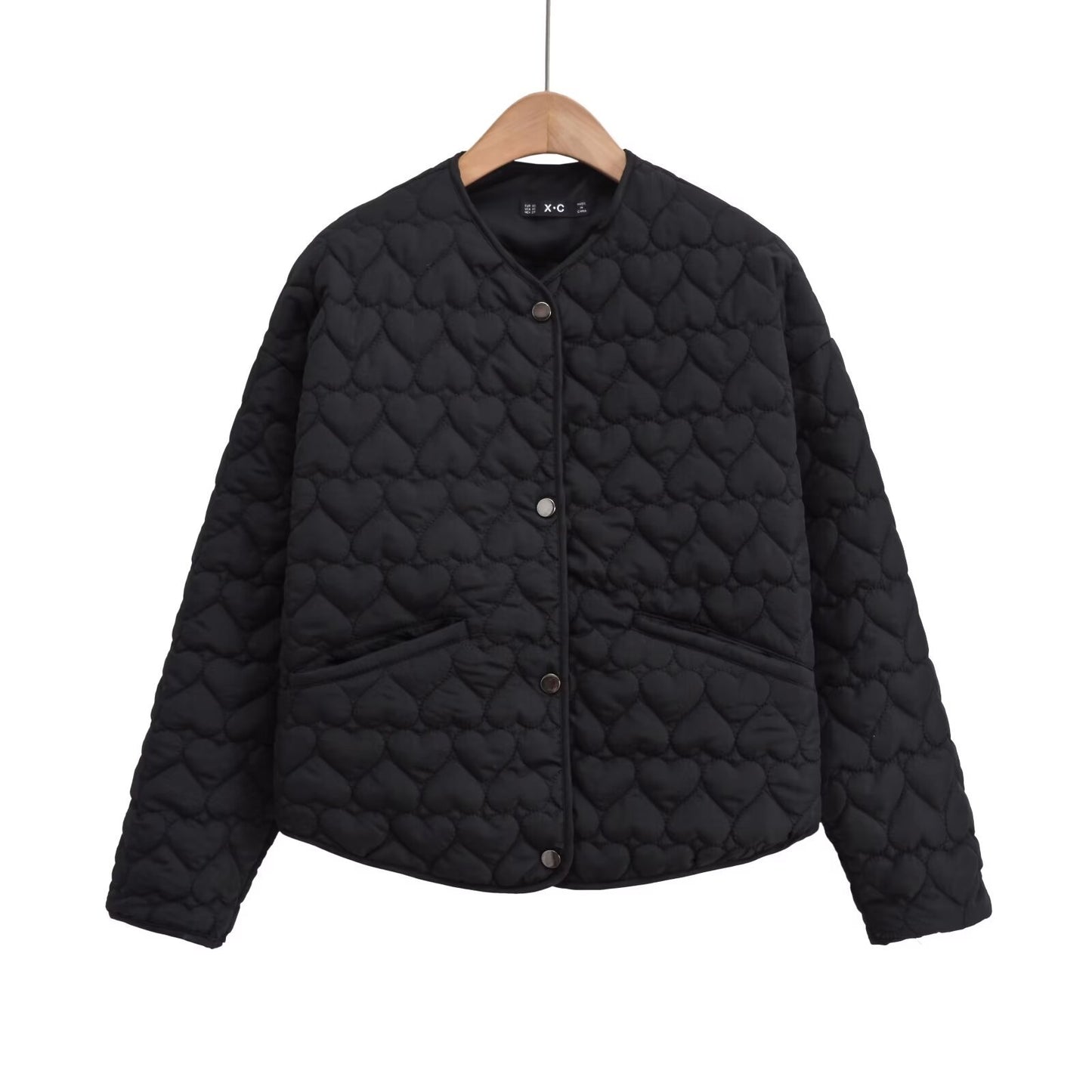 Women's Street Fashion Love Thread Cotton Coats