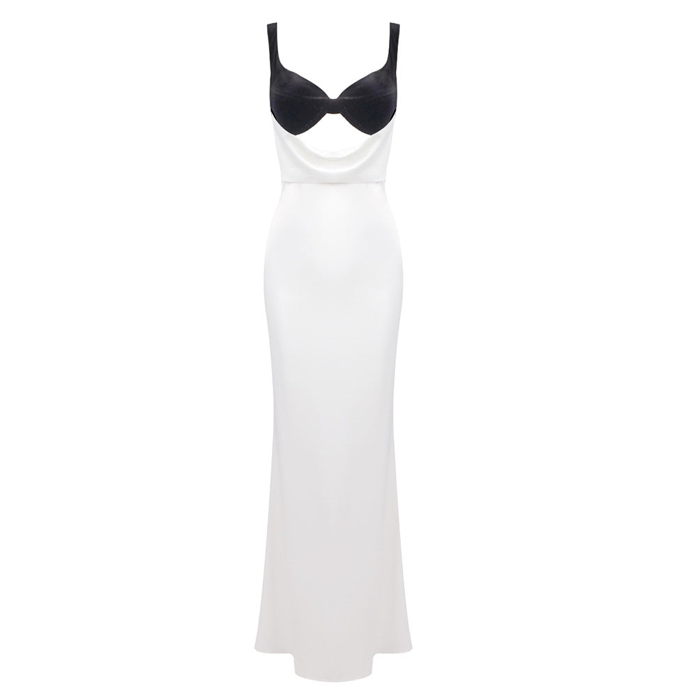 Women's Summer Suspender Dress White Sexy Veet Dresses