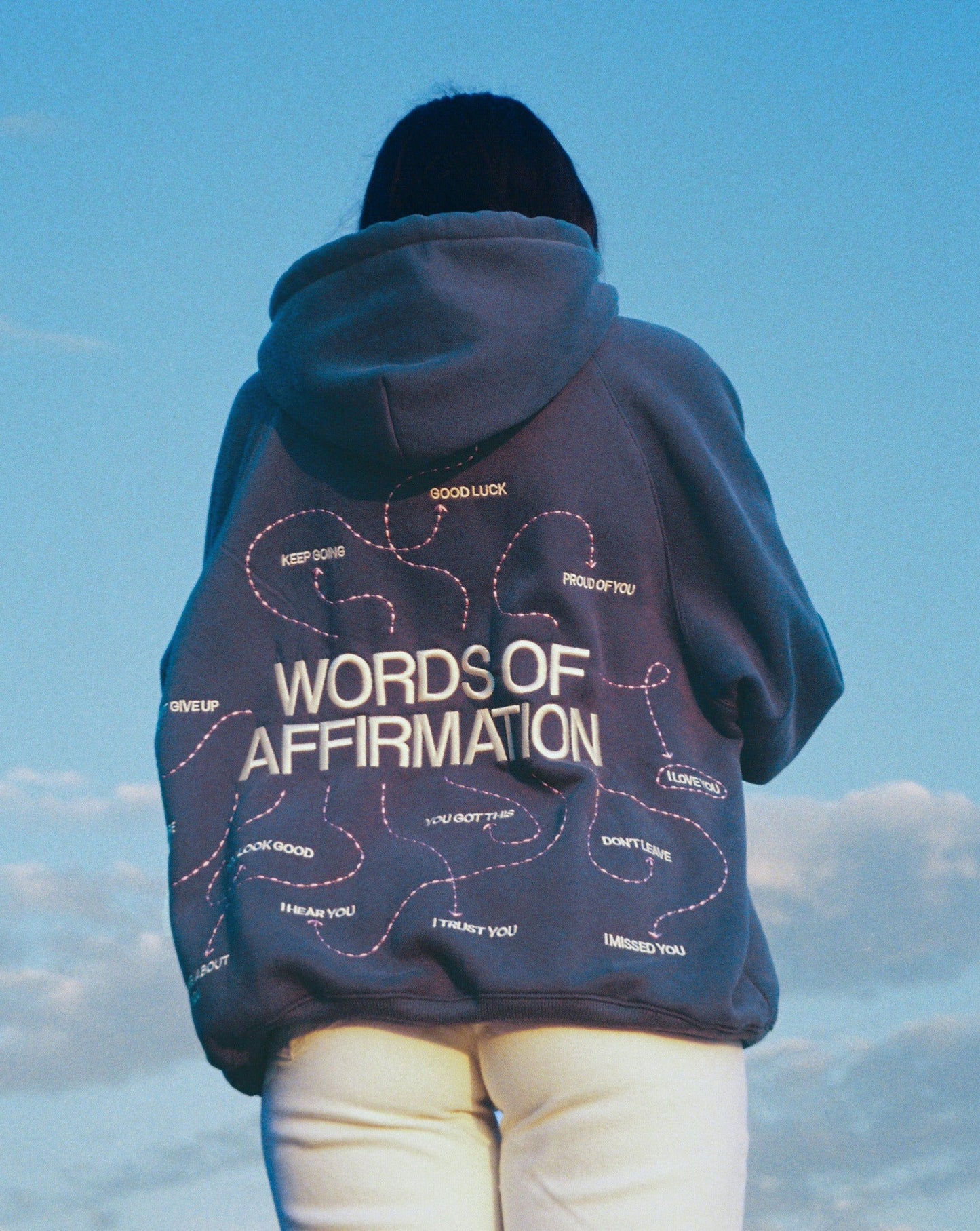 Women's Warm Embroidered Letter Trendy Hooded Sweaters