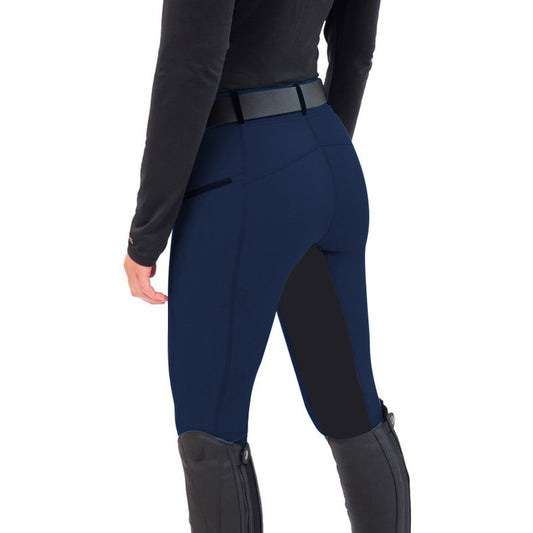 Women's Graceful Equestrian Casual Zipper Skinny Pants