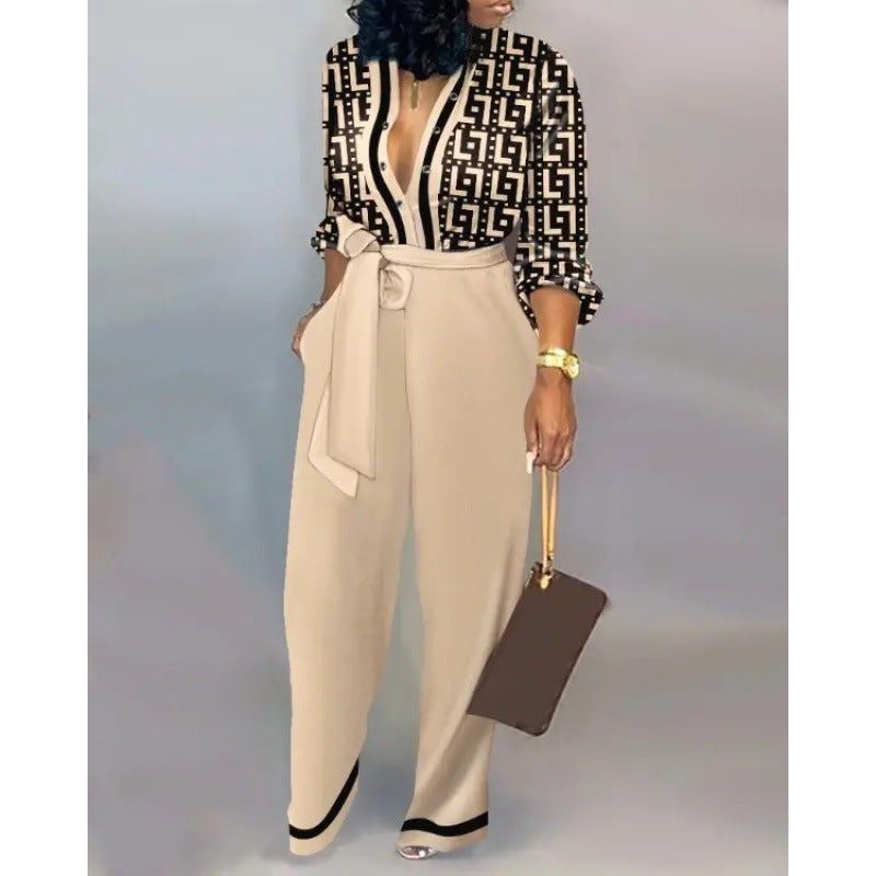 Women's Loose High Waist Casual European Jumpsuits
