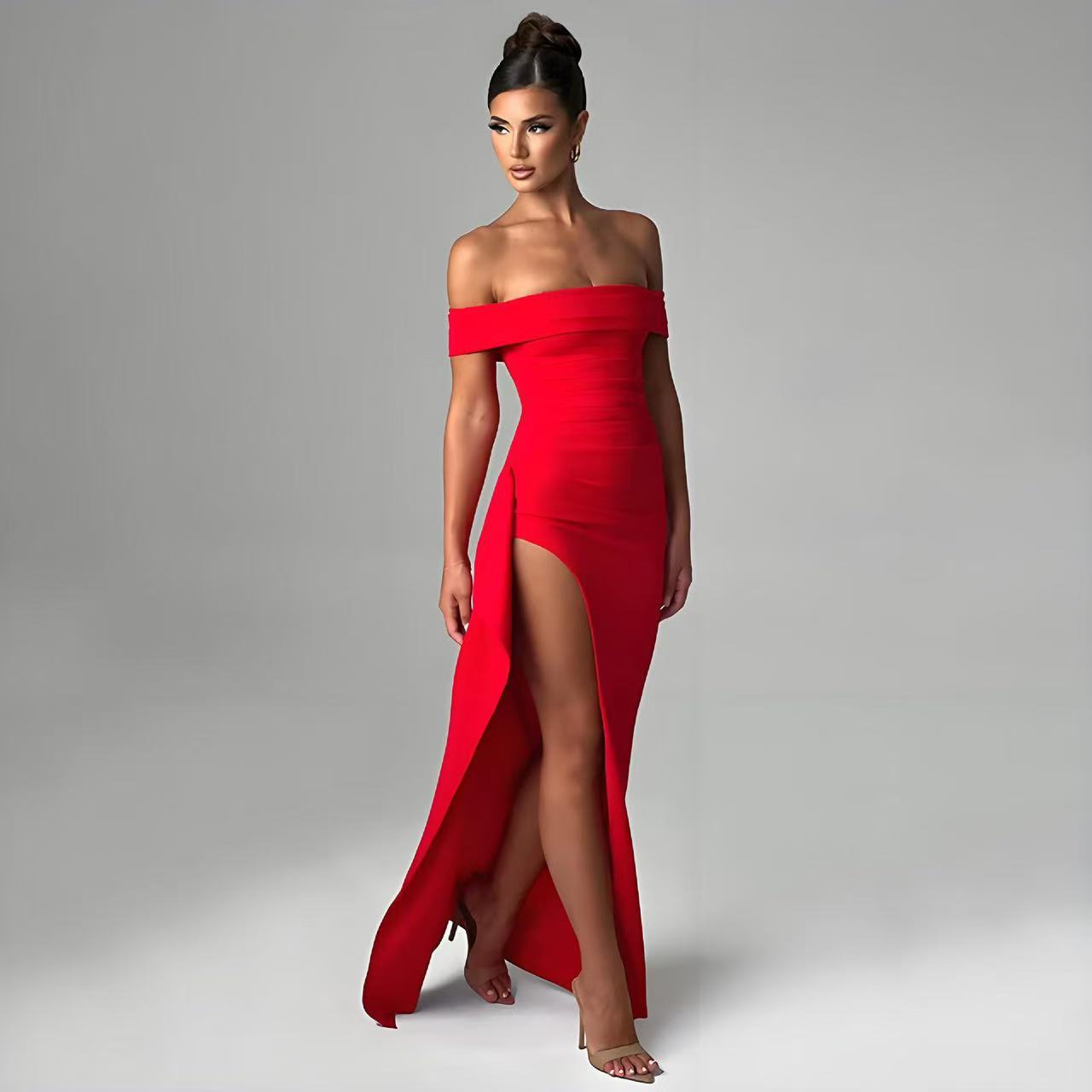 Women's Summer Elegant Party Split Fashion Sexy Dress